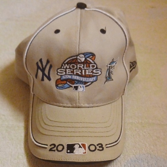 New Era Other - MLB 2003 World Series 100th Anniversary Playoffs Cap-Marlins & Yankees, NWOT
